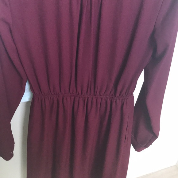 Long sleeve maroon dress - Picture 3 of 3